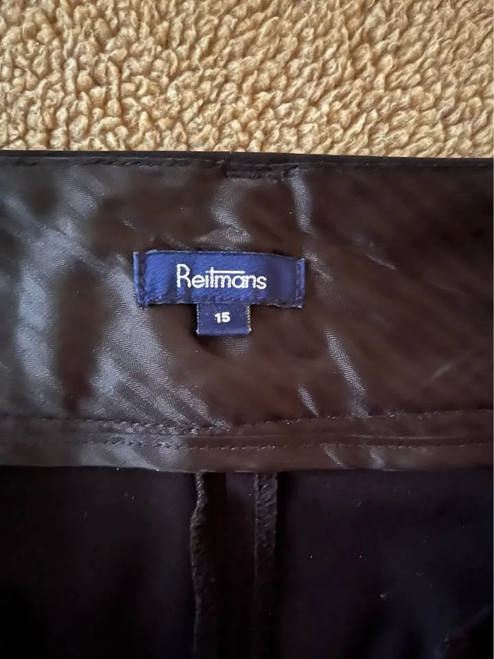 Pantalon noir à jambes larges image indicator(4)