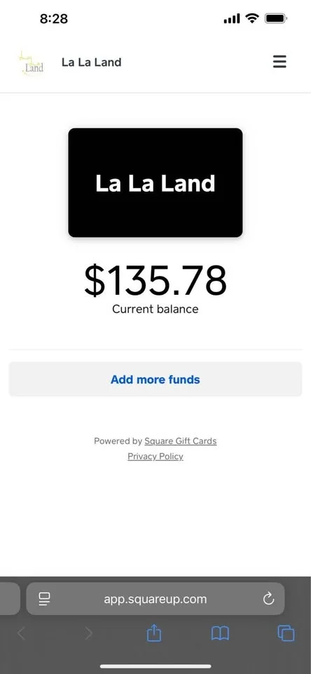 La la land gift card image indicator(2)