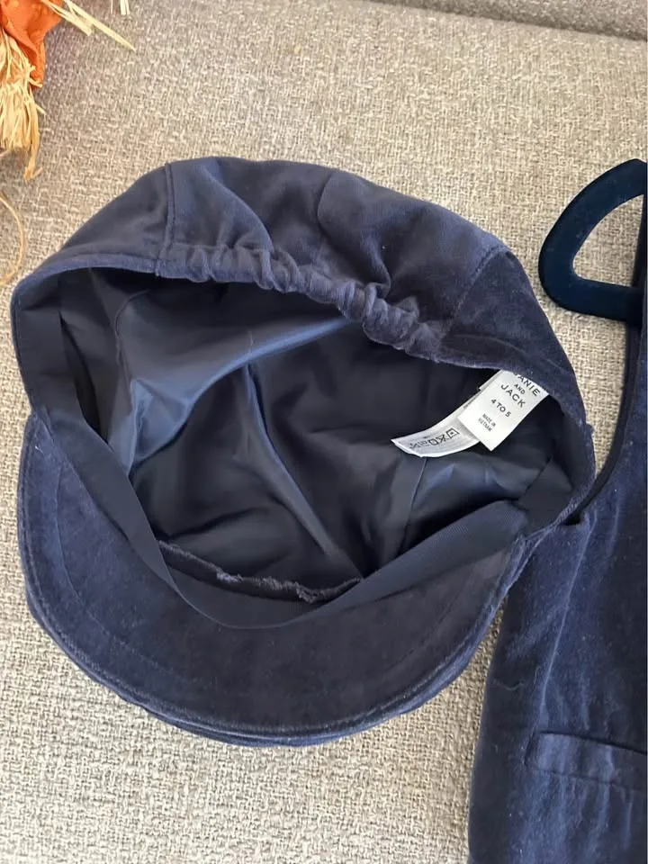 Janie and jack blue suede newsday hat image indicator(2)