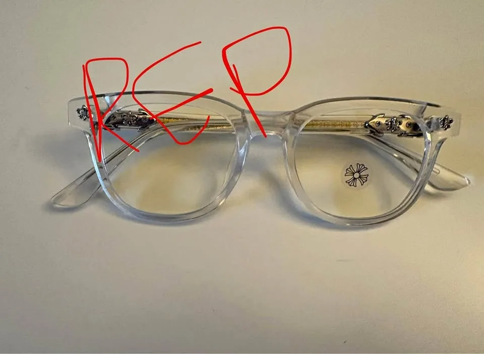 Chrome Hearts Glasses Sliver & Clear