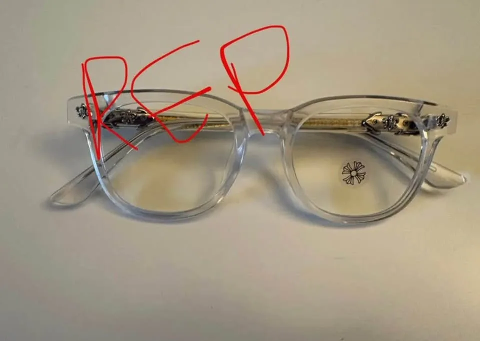 Chrome Hearts Glasses Sliver & Clear image indicator(5)