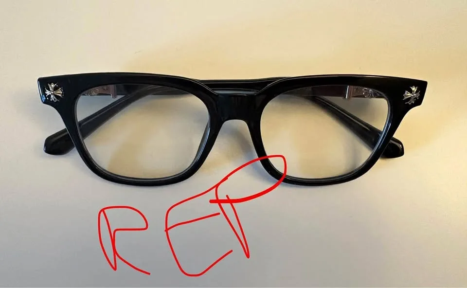 Chrome Hearts Glasses Black + Silver