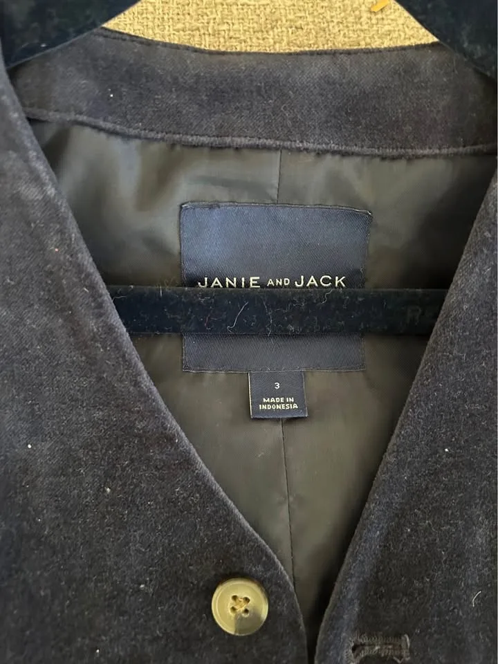 Janie and jack blue suede vest image indicator(2)