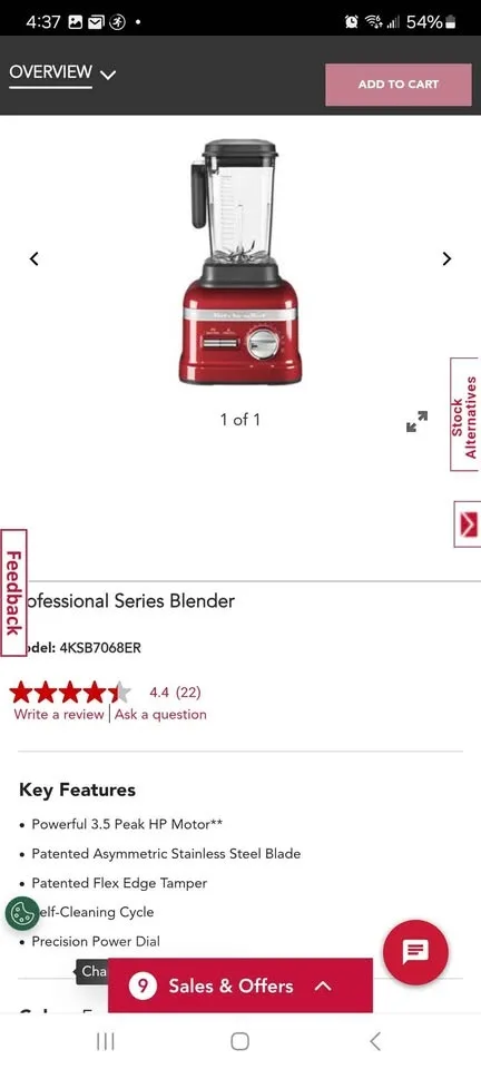 KitchenAid Professional Series Blender image indicator(3)
