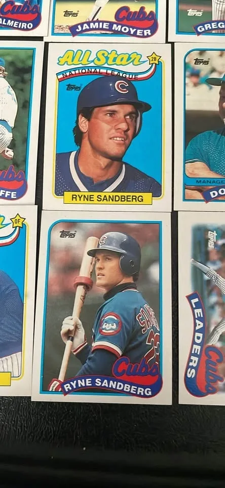 1989 Chicago Cubs Topps Baseball Cards image indicator(2)