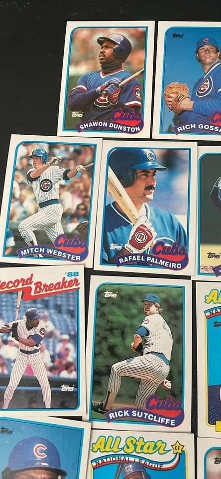 1989 Chicago Cubs Topps Baseball Cards - photo 4