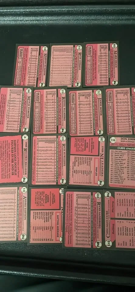 1989 Chicago Cubs Topps Baseball Cards image indicator(6)