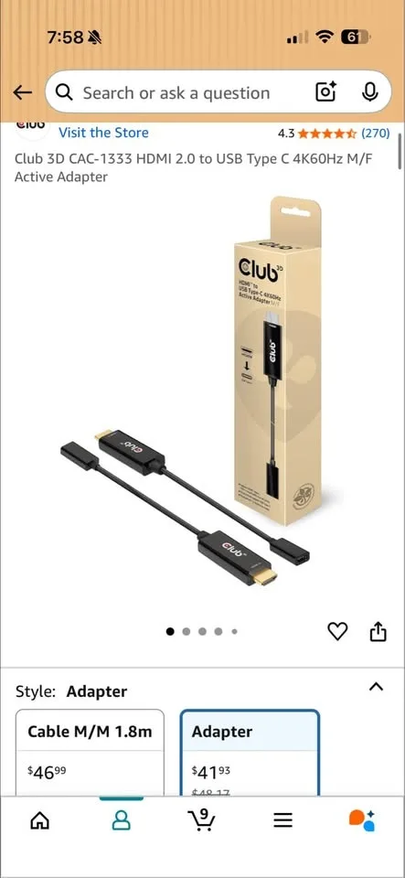 Club 3D CAC-1333 HDMI 2.0 to USB Type C image indicator(2)