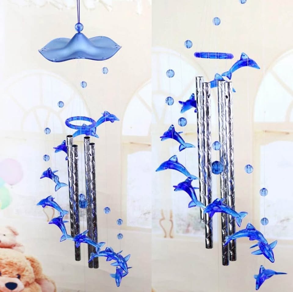 Wind Chimes🐬Colorful Acrylic Dolphin - photo 2