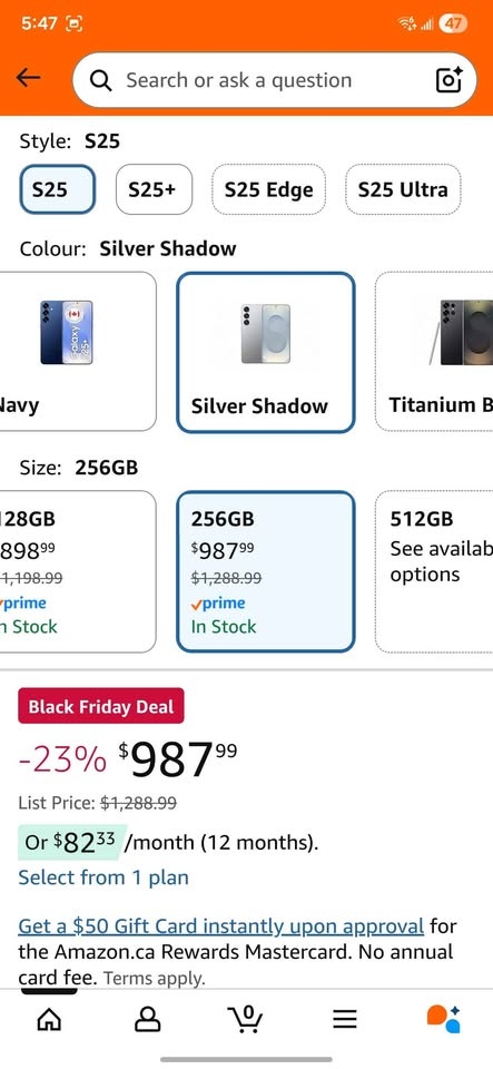 SEALED Box || Samsung Galaxy S25 5G - Silver Shadow, 256 GB || 1 - photo 4