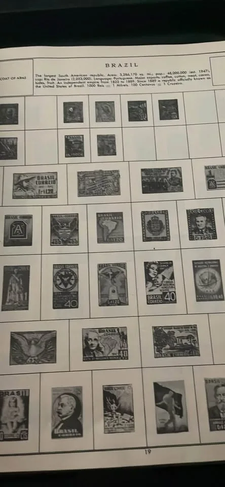 Vintage Stamp Album Book - 1950- 4,300 Spots image indicator(5)