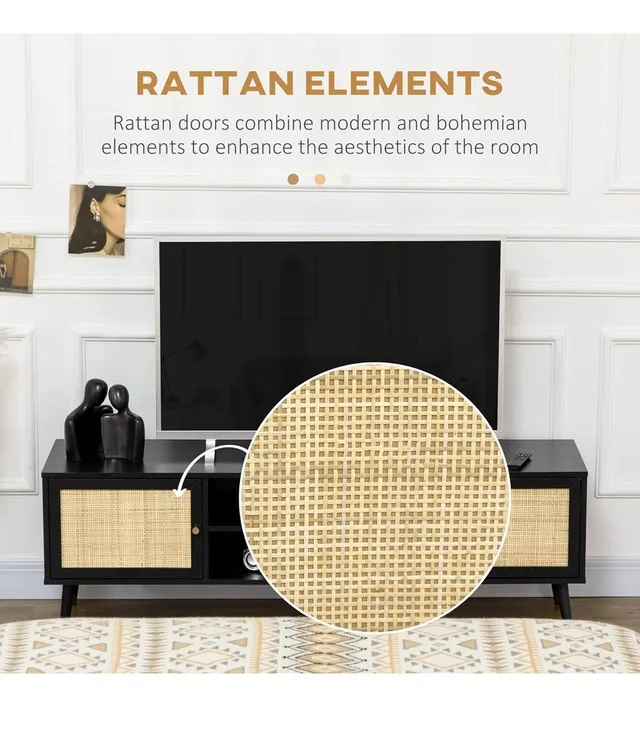 Rustic TV Console Table for TVs image indicator(4)