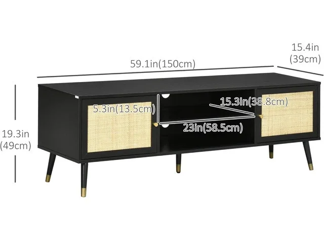 Rustic TV Console Table for TVs image indicator(7)