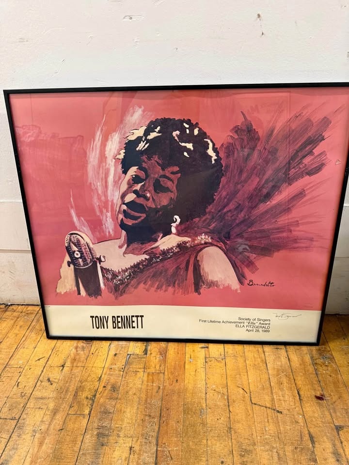 Tony Bennett ELLA FITZGERALD Print HAND SIGNED