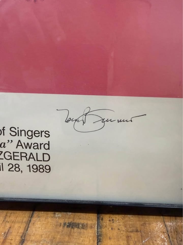 Tony Bennett ELLA FITZGERALD Print HAND SIGNED - photo 2