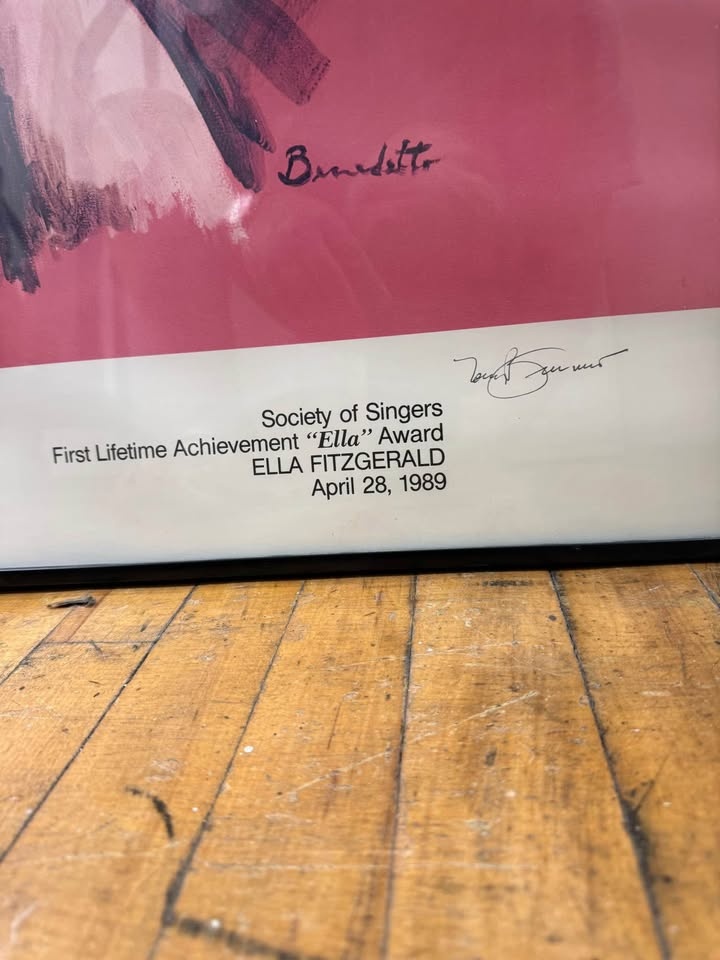 Tony Bennett ELLA FITZGERALD Print HAND SIGNED - photo 3