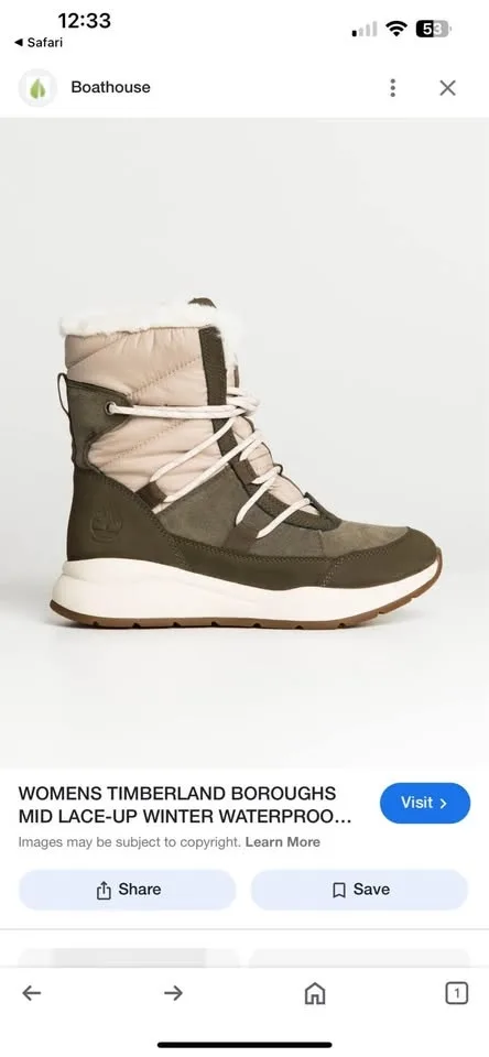 Timberland Boots WOMENS MID LACE-UP WINTER WATERPROOF BOOT image indicator(8)