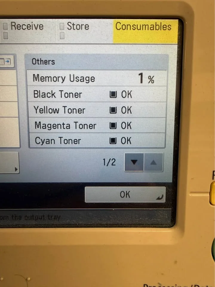 Canon imageRunner Advance C250IF Color Printer image indicator(2)