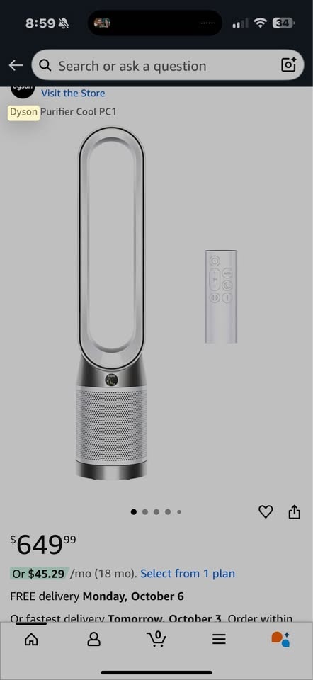 Dyson Purifier Cool PC1 - Like New! - photo 2