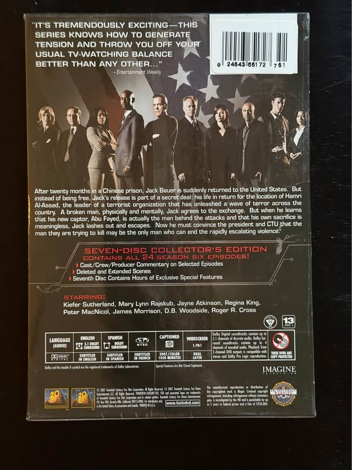 24: Season 6 DVD Set (NEW) - photo 2