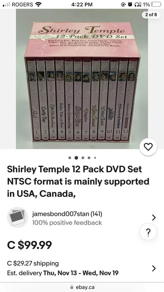 Shirley Temple 12-Pack DVD Set image indicator(6)