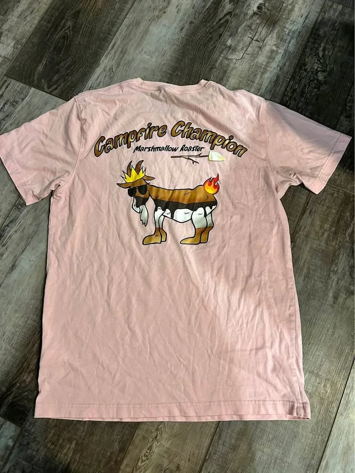 GOAT campfire t shirt - Adult S/M