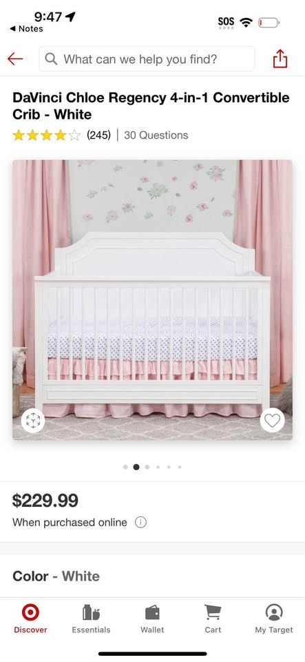4-in-1 crib w/ Newton waterproof Matress - photo 2
