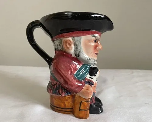 Chelsea Scottie Toby Jug 4 1/4” Hand Painted image indicator(3)