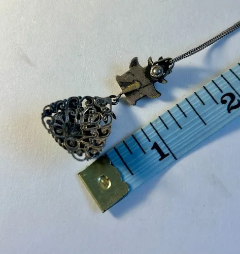 NEIGER BROTHERS ART DECO PEKING GLASS PENDANT NECKLACE image indicator(7)