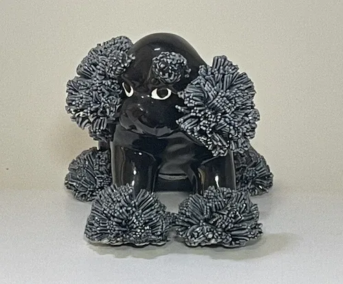 Vintage Japan - Black Spaghetti Poodle Figurine image indicator(2)
