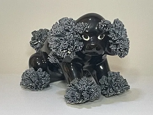 Vintage Japan - Black Spaghetti Poodle Figurine image indicator(4)