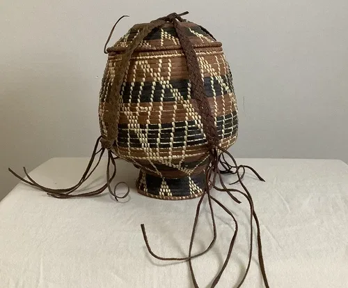 Vintage Basket - Container With Lid