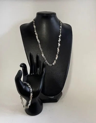 GORGEOUS MILOR ITALY STERLING SILVER 925 Necklace & Bracelet Set