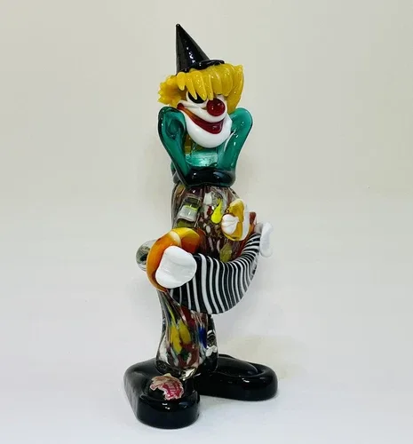 Vintage Venetian Murano Glass Clown image indicator(4)