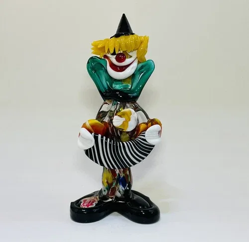 Vintage Venetian Murano Glass Clown image indicator(5)