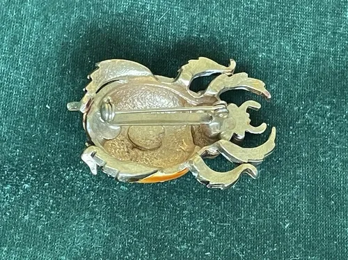 Vintage ‘Original by Robert’ Enamel Beetle Bug Brooch Pin image indicator(6)