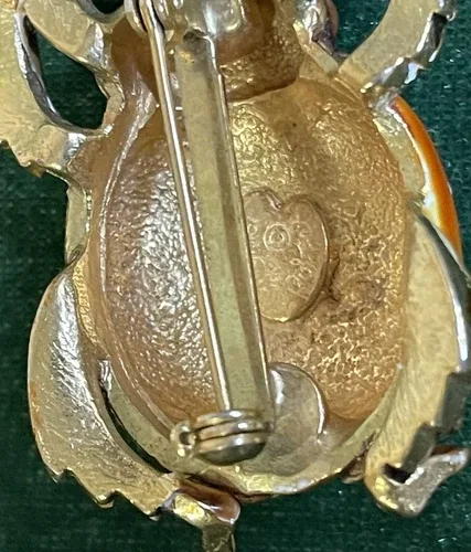 Vintage ‘Original by Robert’ Enamel Beetle Bug Brooch Pin image indicator(7)