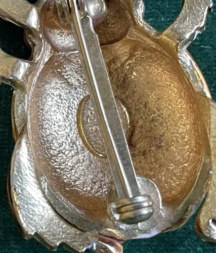 Vintage ‘Original by Robert’ Enamel Beetle Bug Brooch Pin image indicator(8)