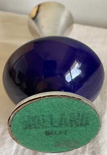 Delft Holland Mid Century Cobalt Blue Vase image indicator(3)