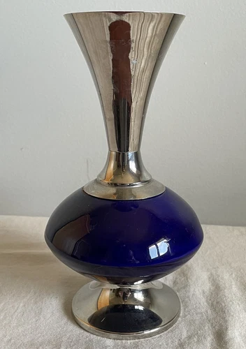 Delft Holland Mid Century Cobalt Blue Vase - photo 4