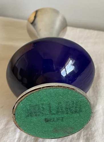 Delft Holland Mid Century Cobalt Blue Vase image indicator(5)