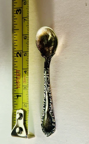 Vintage Cloisonné Enamel Open Salt Cellar & 925 spoon - photo 4