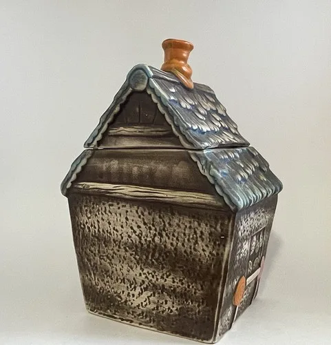 Vintage Gingerbread House Cookie Jar Made in Japan image indicator(4)