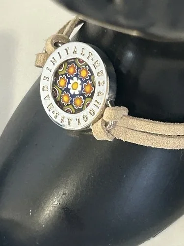 6 PCE LOT: 4 Murrine Veneziane Pendants, Murano Bracelet, 925 Mi image indicator(4)