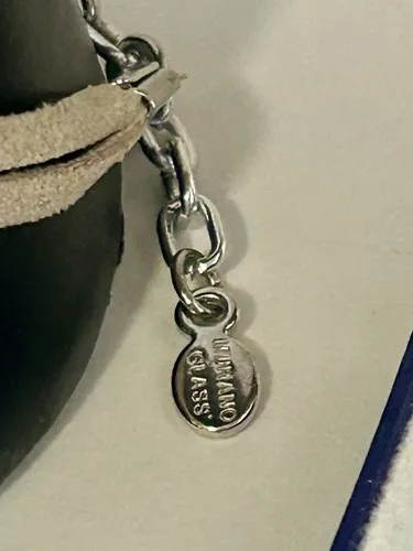 6 PCE LOT: 4 Murrine Veneziane Pendants, Murano Bracelet, 925 Mi image indicator(5)