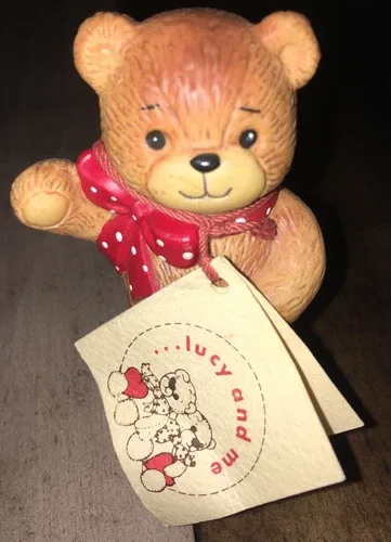Enesco Lucy and Me Porcelain Bear with Original Tag Intact
