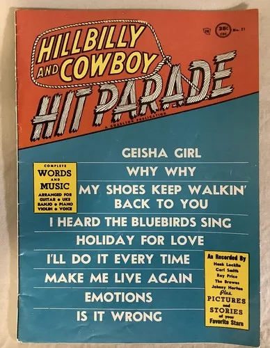 Hillbilly And Cowboy HIT PARADE 1957 Issue No 21 image indicator(8)