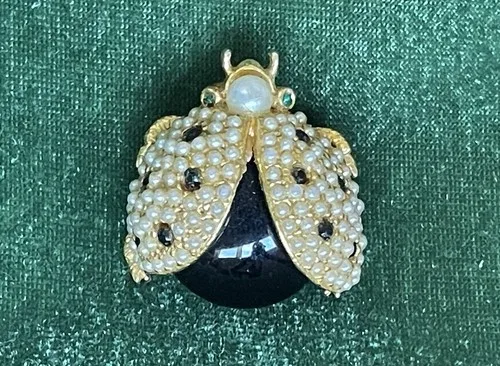 Hattie Carnegie Ladybug Brooch
