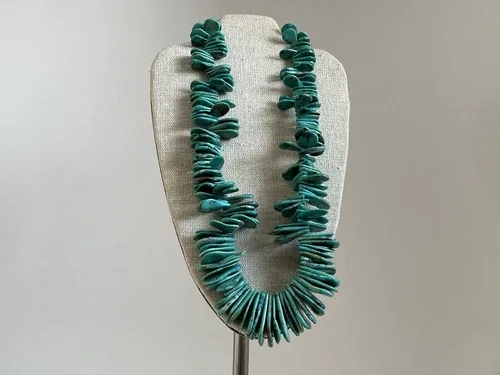 GORGEOUS GRADUATED TURQUOISE SLICES 130gr SOUTHWESTERN NATIVE AM