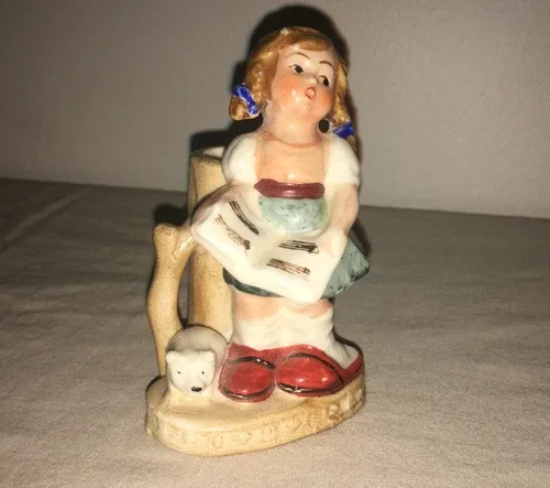 Made In Occupied Japan - Planter - Little Girl Singing With Her image indicator(5)